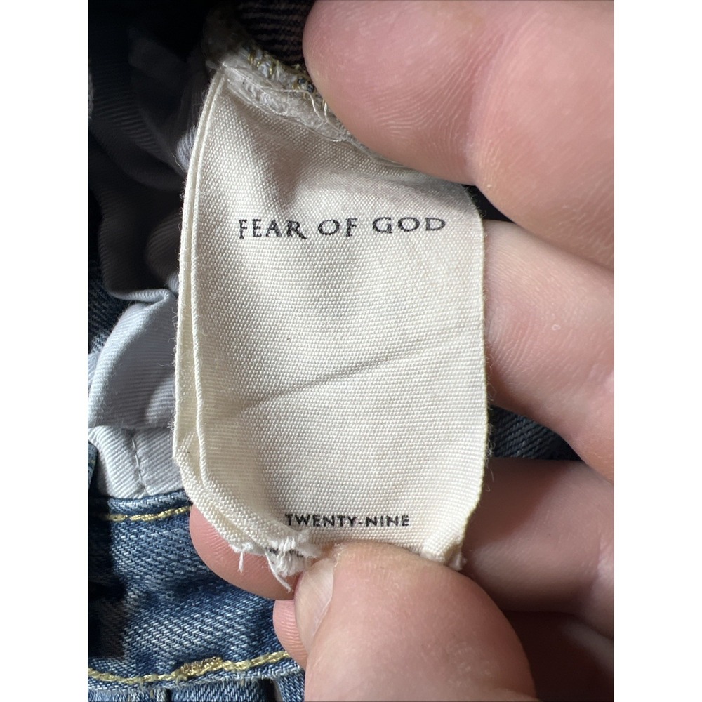 Fear Of God Fifth Collection Selvedge Painters Paint Splatter Jeans Sz 29 - Picture 16 of 16